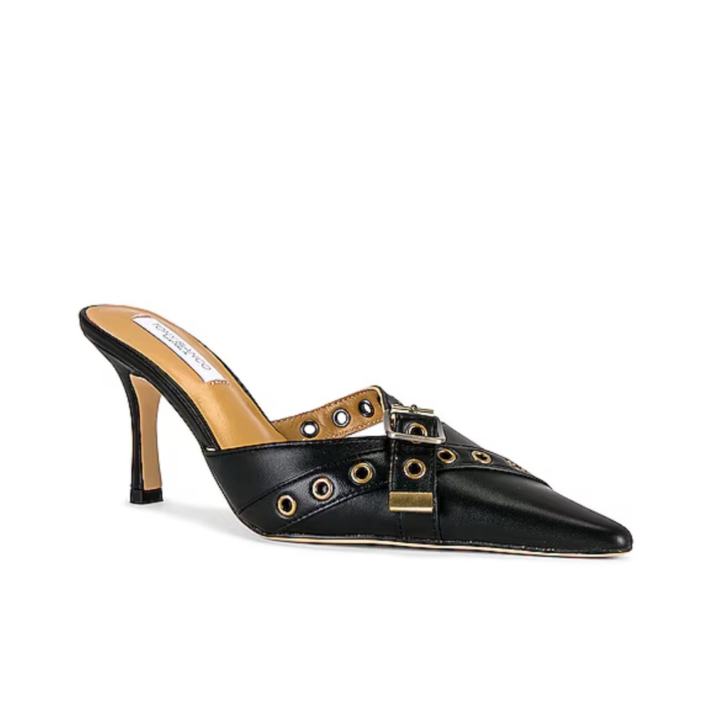 Tony Bianco Size 7.5 Savoir Mule in Black Nappa